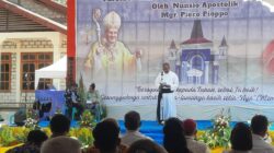Gereja Paroki MBSM Kambajawa Diberkati dan Diresmikan Duta Besar Vatikan