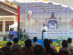 Gereja Paroki MBSM Kambajawa Diberkati dan Diresmikan Duta Besar Vatikan